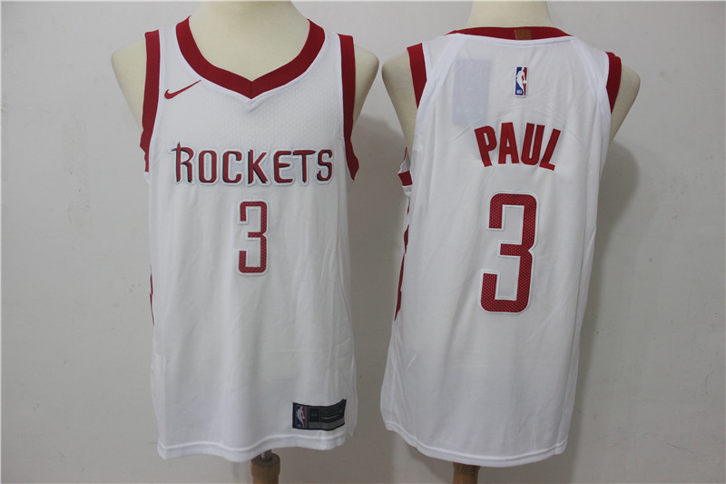 Men Houston Rockets 3 Paul White Game Nike NBA Jerseys